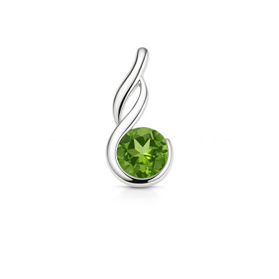 Pendentif Argent 925 Péridot 6mm