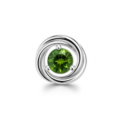 Pendentif Argent 925 Péridot 7mm
