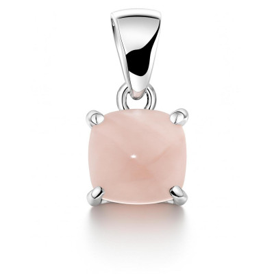 Pendentif Argent 925 Quartz rose