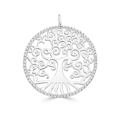 Pendentif Argent Arbre de Vie 50mm 