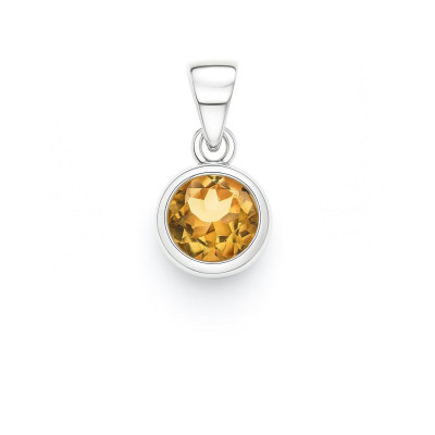 Pendentif Argent  Citrine 