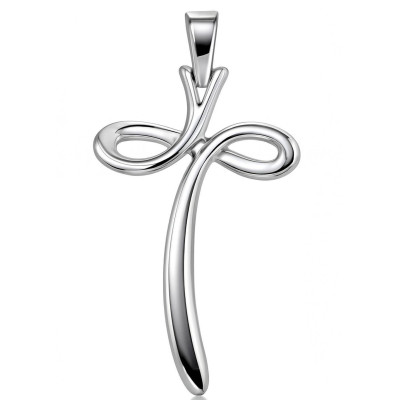 Pendentif Argent Croix Originale 40x23mm