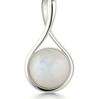 Pendentif Argent  Labradorite Ronde 12mm