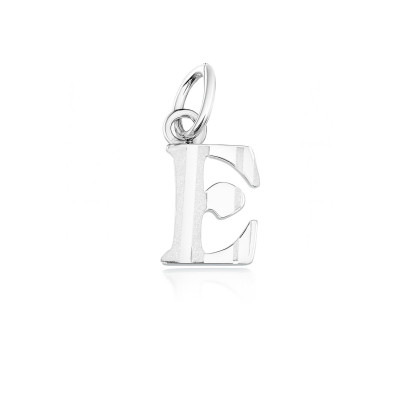 Pendentif Argent  Lettre E - Initiale E