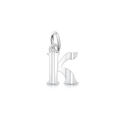 Pendentif Argent  Lettre K - Initiale K