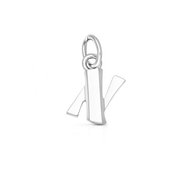 Pendentif Argent  Lettre N - Initiale N