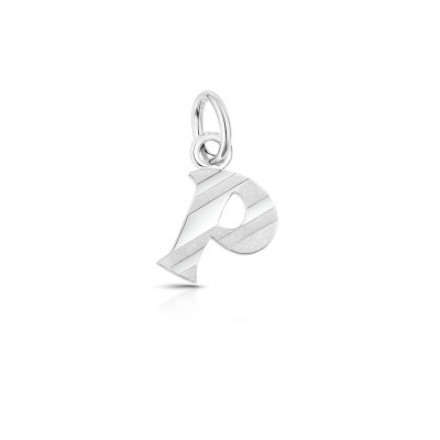 Pendentif Argent  Lettre P - Initiale P