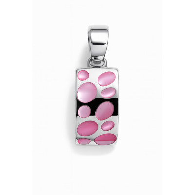 Pendentif Argent  Nacre Rose
