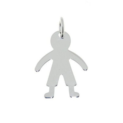 Pendentif Argent Silhouette Garçon