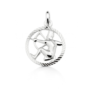 Pendentif Argent Zodiaque Sagittaire Diam. 16mm