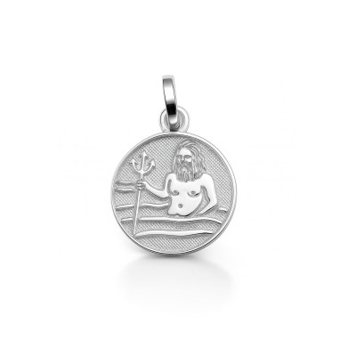 Pendentif Argent Zodiaque Verseau Diam. 12mm