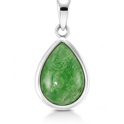 Pendentif Aventurine Argent