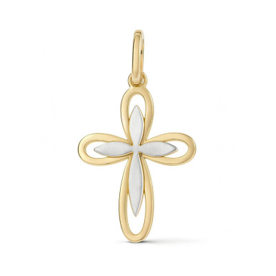 Pendentif Croix 2 Ors 750