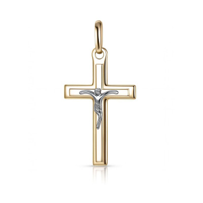 Pendentif Croix avec le Christ 2 Ors 375 