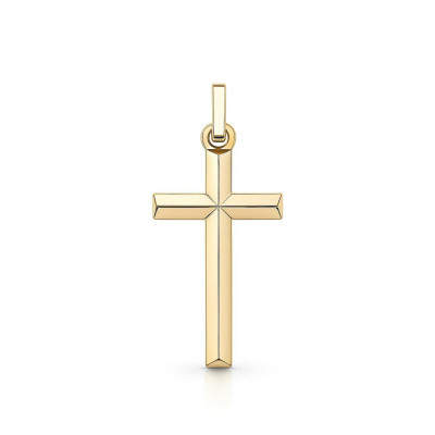 Pendentif Croix Or Jaune 22x12mm