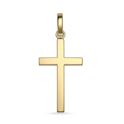 Pendentif Croix Or Jaune 27x13mm