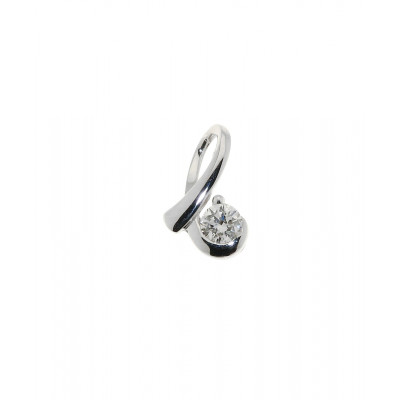 Pendentif Diamant Or Blanc 0.106 carat