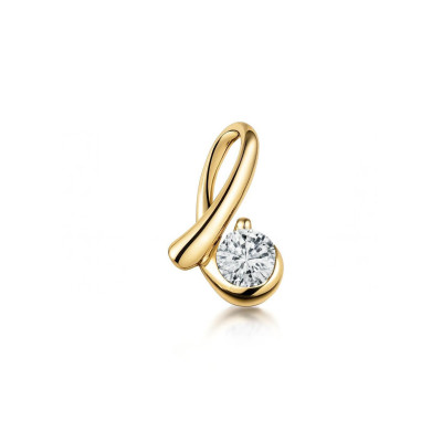 Pendentif Diamant Or Jaune 0.106 carat