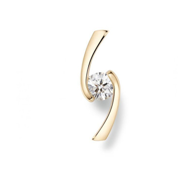 Pendentif Diamant Or Jaune 0.21 carat