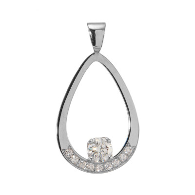 Pendentif Diamants 0.51 carat Or Blanc 750