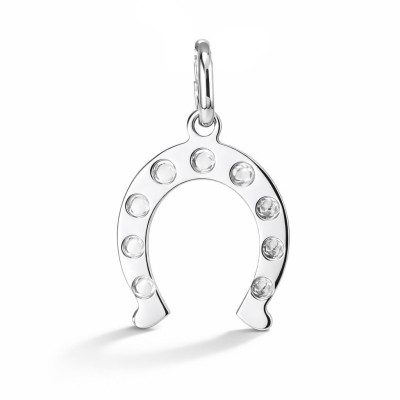 Pendentif Fer à Cheval en Argent 925 rhodié