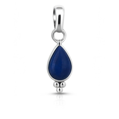 Pendentif Lapis Lazuli Poire 7x5mm en Argent 925