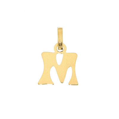 Pendentif Lettre M / Initiale M en Or Jaune 375