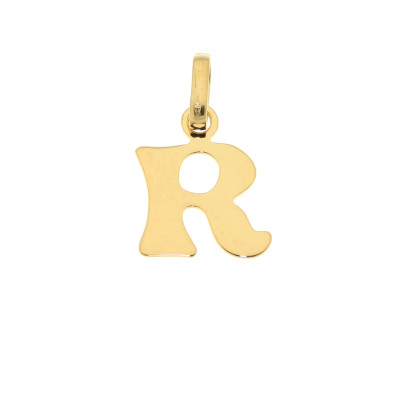 Pendentif Lettre R / Initiale R en Or Jaune 375