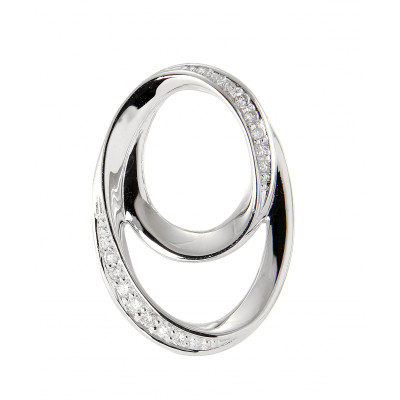 Pendentif Or Blanc 750 Diamant