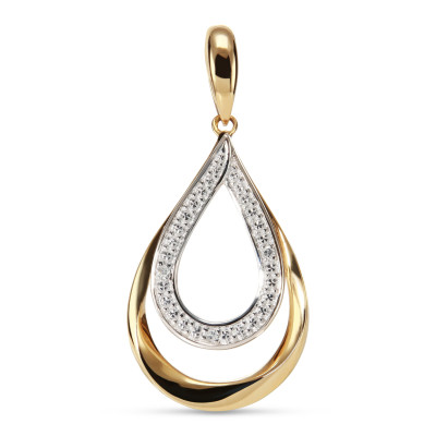 Pendentif Or Jaune 750 Diamant  0.018 carat