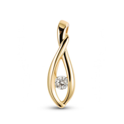 Pendentif Or Jaune Diamant 