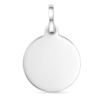 Plaque Argent Ronde à Graver 15mm