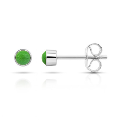Puces d'oreilles  Argent 925 Aventurine 3mm