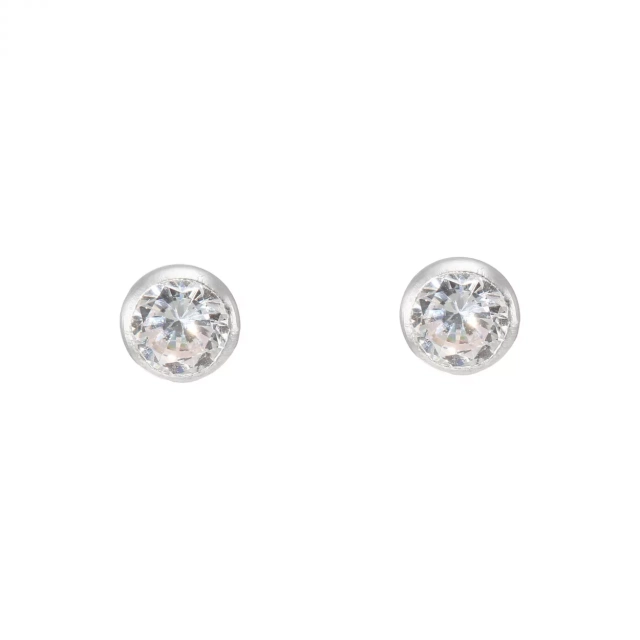 Boucles d/'oreilles Coeur 9 mm Oxyde de Zirconium Argent 925