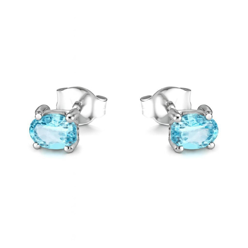 Boucles D'oreilles Clou Péridot Ovale 6x4 Mm - Argent Sterling Et Fini Doré - Silverspeck Neuf