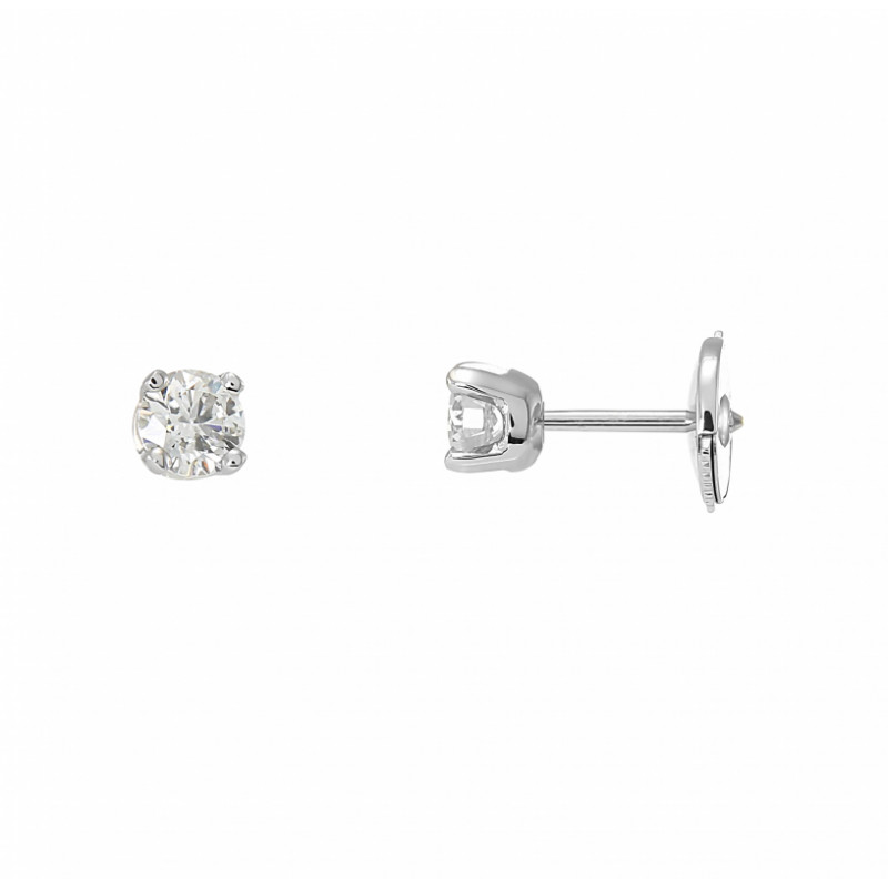 Boucles d'oreilles Or Blanc Diamant 0.56 carat GSi