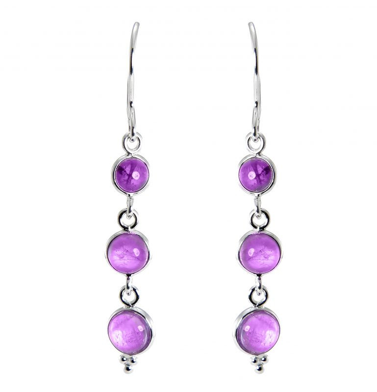 Boucles D'oreilles Pendantes En Argent 925 Avec Perles De Larimar – Neuves Avec étiquettes – Réf. 19R