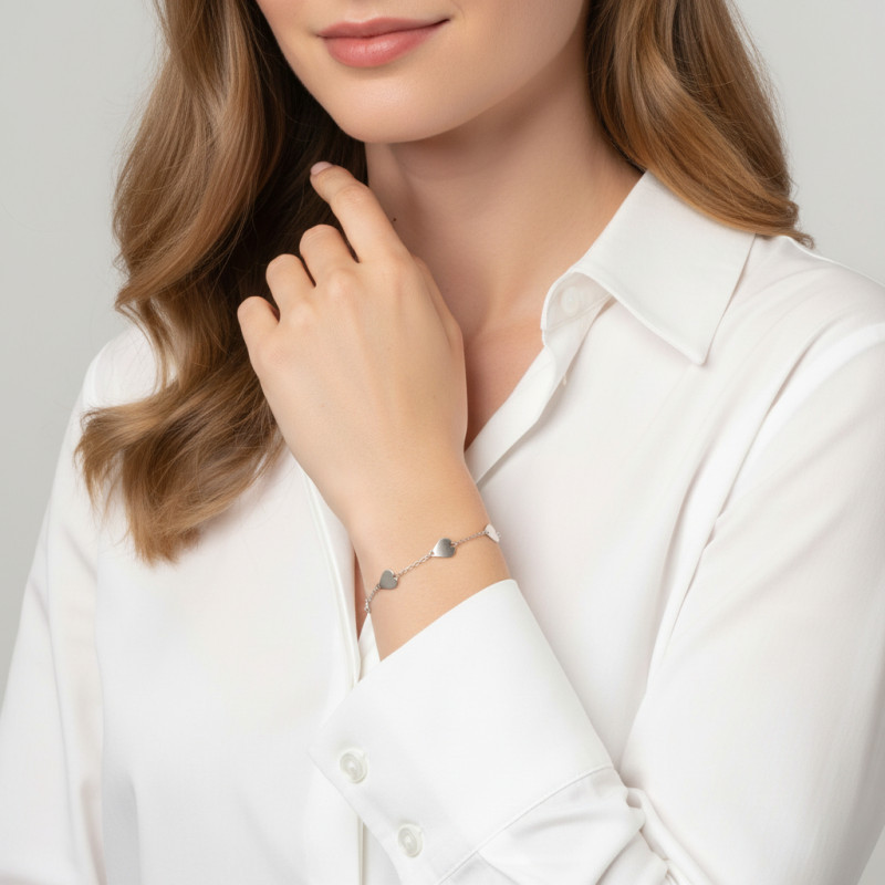Bracelet Argent 925 Gouttes porté