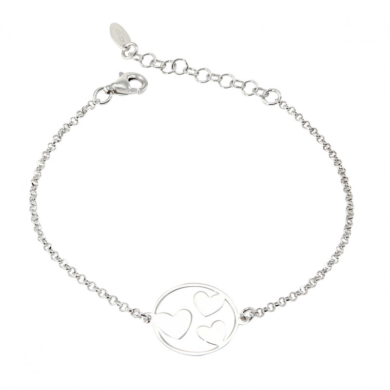 Bracelet rigide cerise, émail rouge, argent 925/1000 rhodié | Laval Europe
