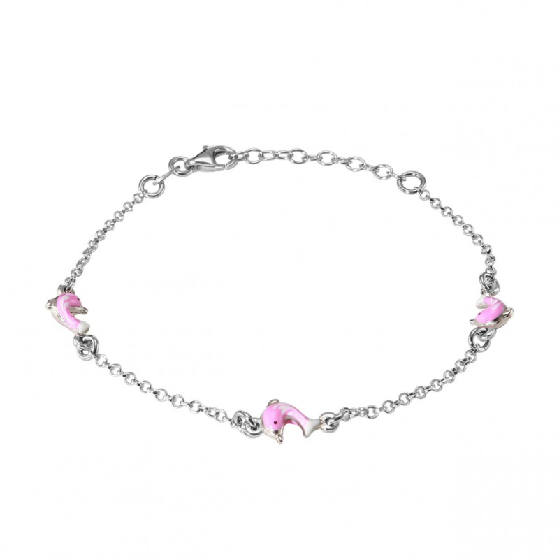 Bracelet Enfant Argent 925 Sakrami - Plaque Gravable - Or Jaune - Longueur 14cm+3cm - Pour Naissance, Baptême