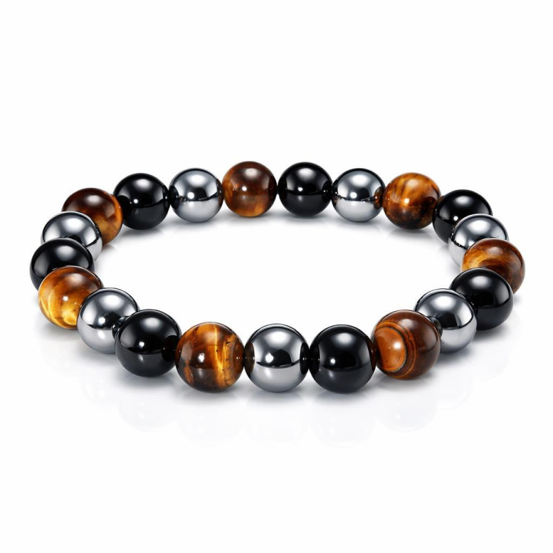 Duo de bracelets pierres naturelles Perles Véritable énergétiques
