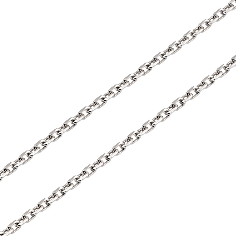 Chaîne De Cou Femme Maille Forçat Rolo - Plaqué Or Jaune 750/1000 - Longueur 45 Cm - Neuf Avec étiquette