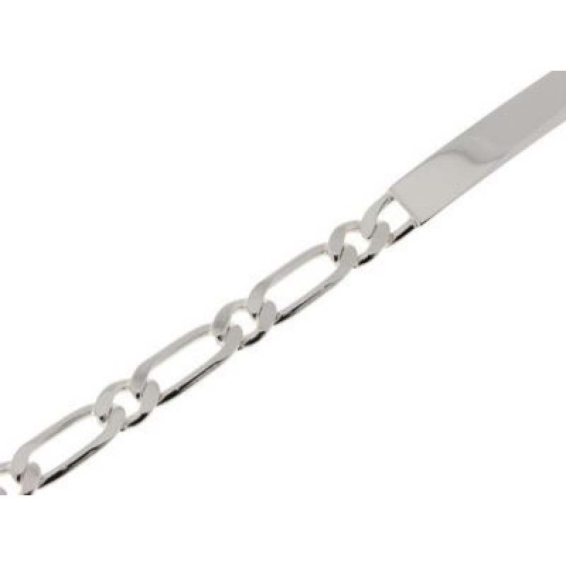 Gourmette Homme Argent Maille Figaro 6mm - 21cm