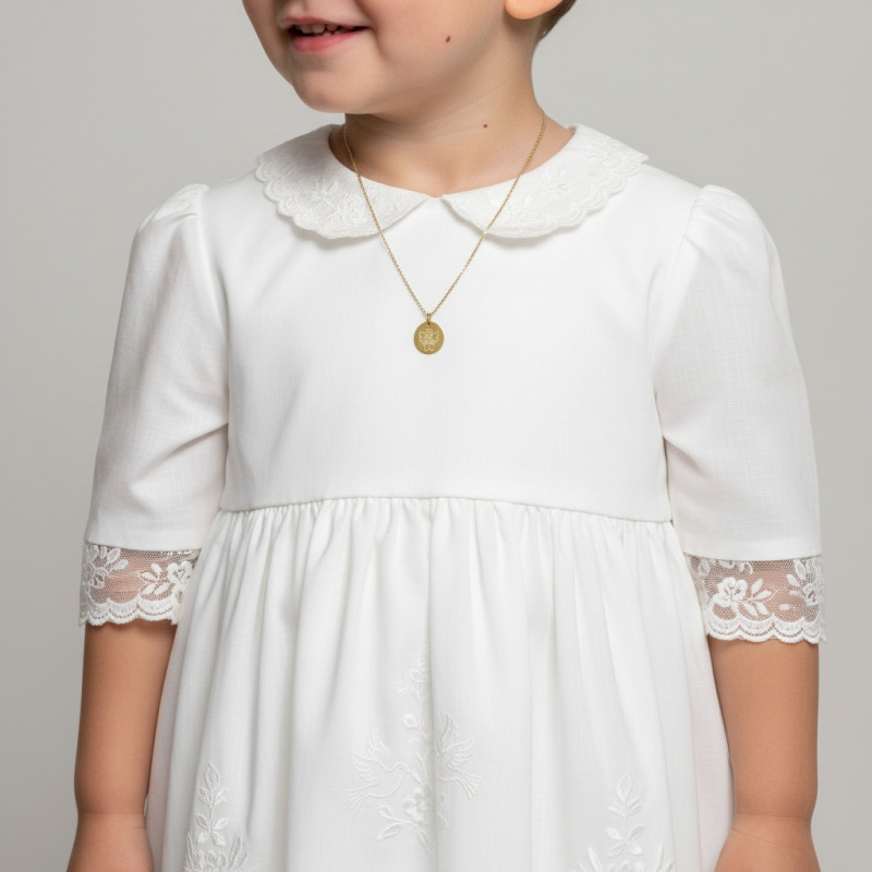 Médaille Moderne Ovale Ange Or Jaune 375 porté