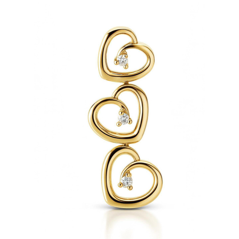 Pendentif Ancien En Forme De Cœur - Bijou Vintage (réf 114-48/A2-07)