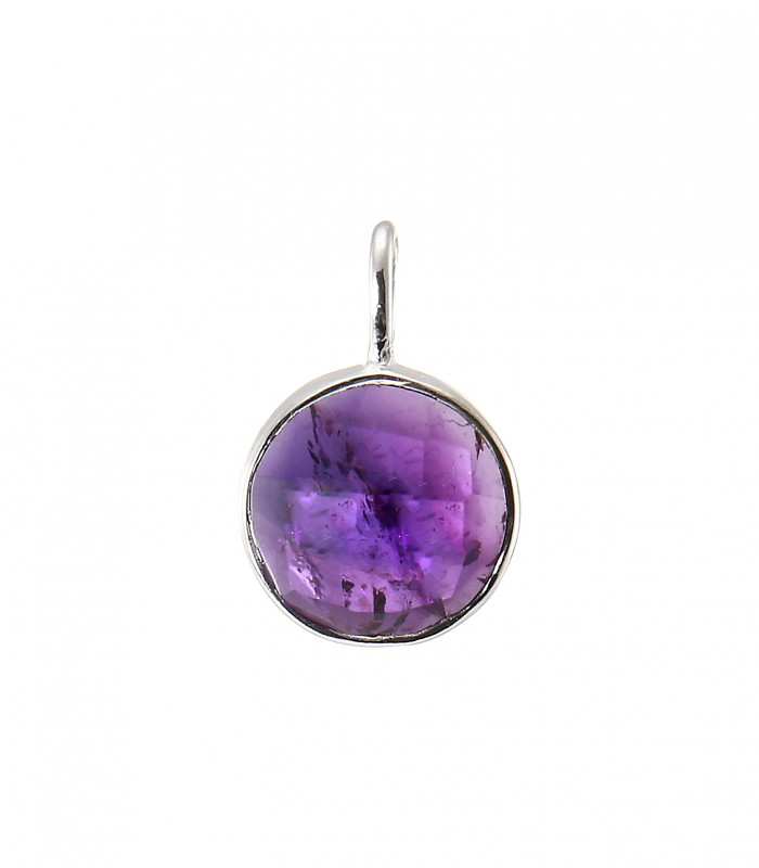 Pendentif Argent 925 Avec Améthyste Et Perles – Neuf Avec étiquettes, Bijou Fantaisie élégant