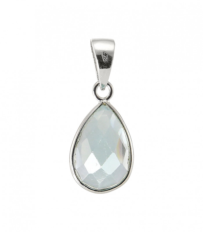 Pendentif En Or 18 Carats (750/1000) Avec Topaze Poire - 1,44g, Occasion