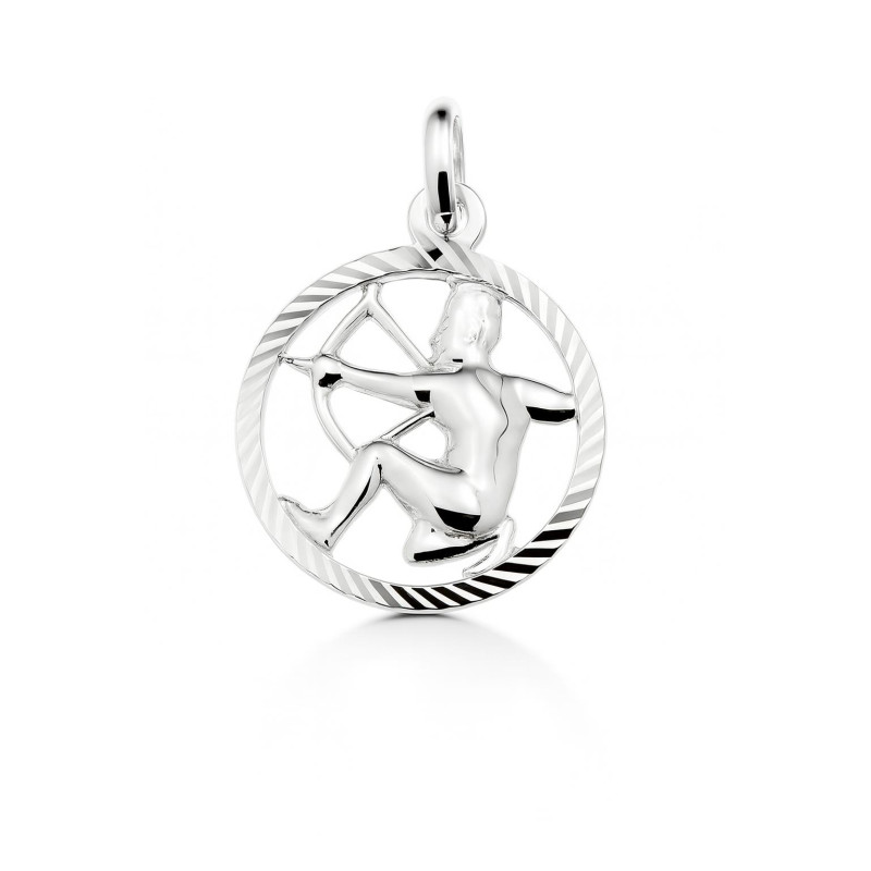 Pendentif Zodiaque Lion Argent Rhodié -Bijoux Zodiaque -L'or Du Temple