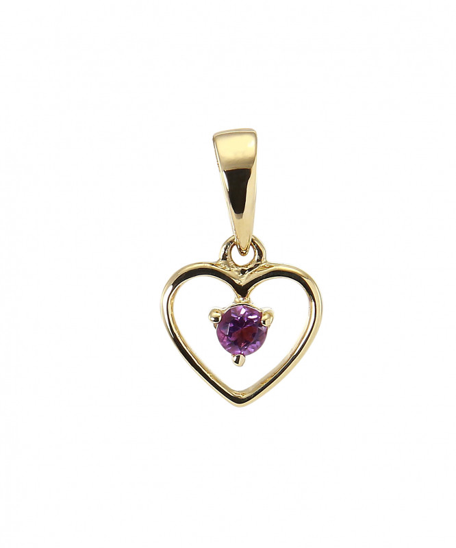 Collier Pendentif Cœur En Or 375 Millièmes (9 Carats) - Poids 0,88g - Occasion - Bijou Fin