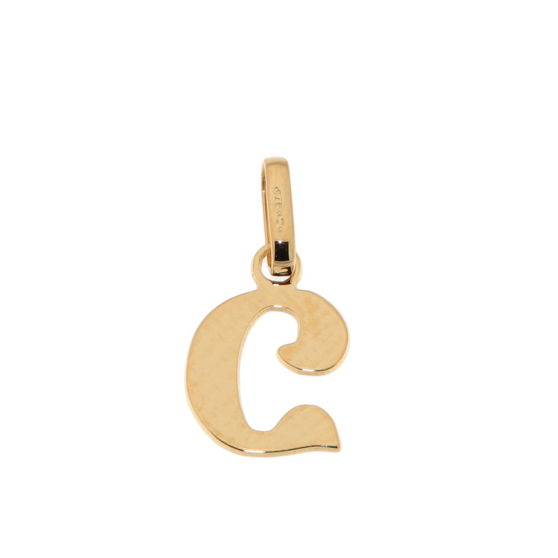 Pendentif Lettre C / Initiale C en Or Jaune 375